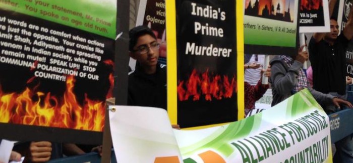 Alliance for Justice and Accountability Coordinates Coalition Protest of Modi