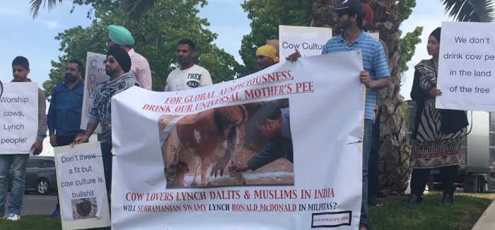 Californians Protest “Cow Culture” Conference Featuring Subramanian Swamy