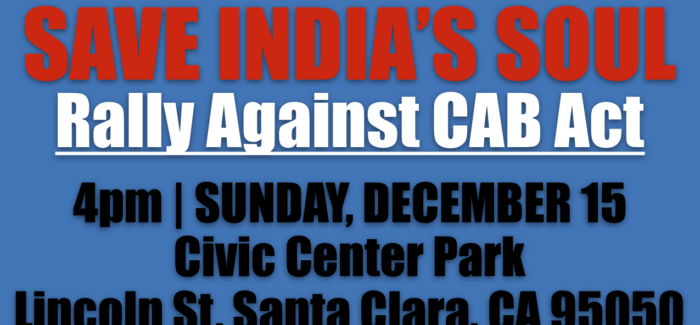 Minorities Infuriated by India’s New Citizenship Bill Plan California Rally