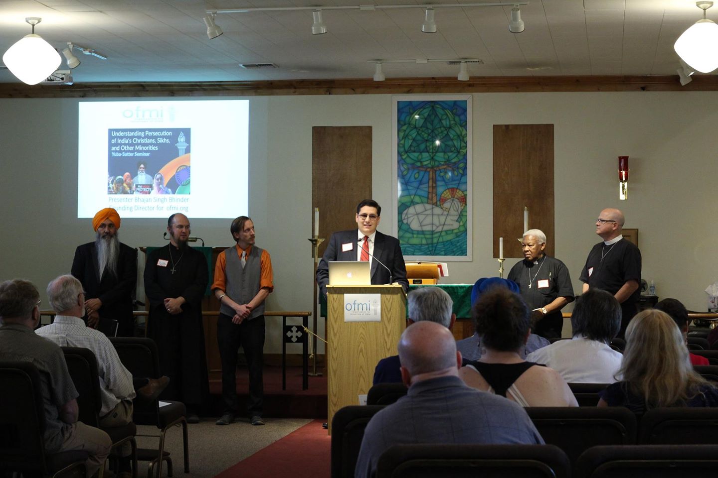 Sikh and Christian leaders from the Yuba-Sutter Community gathered at Trinity Anglican Church in Marysville for a forum on religious persecution in India.