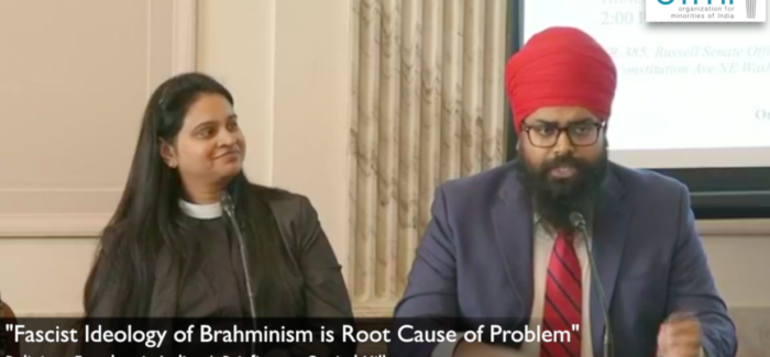 U.S. Capitol Briefing: Fascist Ideology of Brahminism is Root Cause of Problem in India